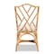 Baxton Studio Sonia Modern and Contemporary Natural Finished Rattan Chair 185-11878-Zoro - alternate 5